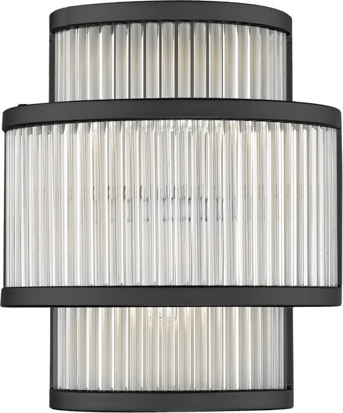 ZUMA LINE W0528-02B-P7AC SERGIO Kristály Fali Lámpa Matt Fekete G9 IP20