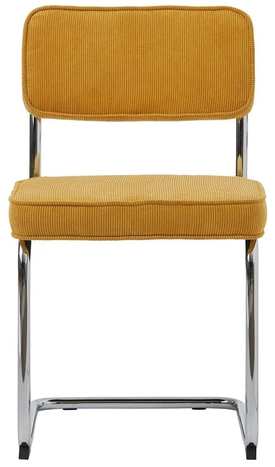 Sárga kordbársony étkezőszék Rupert – Unique Furniture