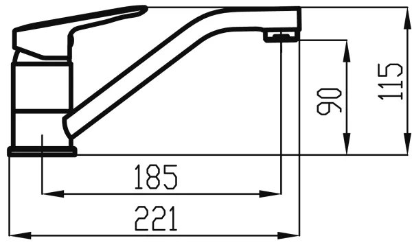 Novaservis - Mosdó/mosdócsap METALIA fényezett króm