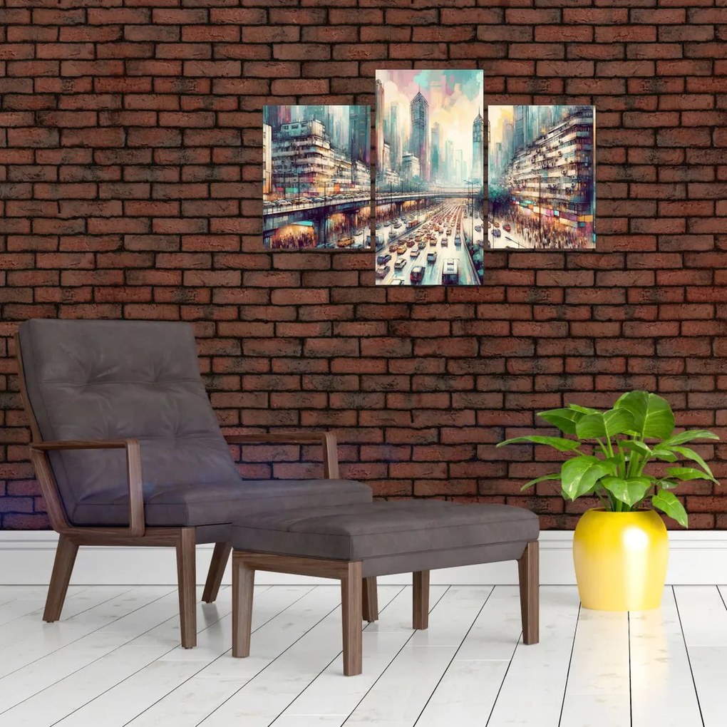 Kép - Városi élet (90x60 cm)