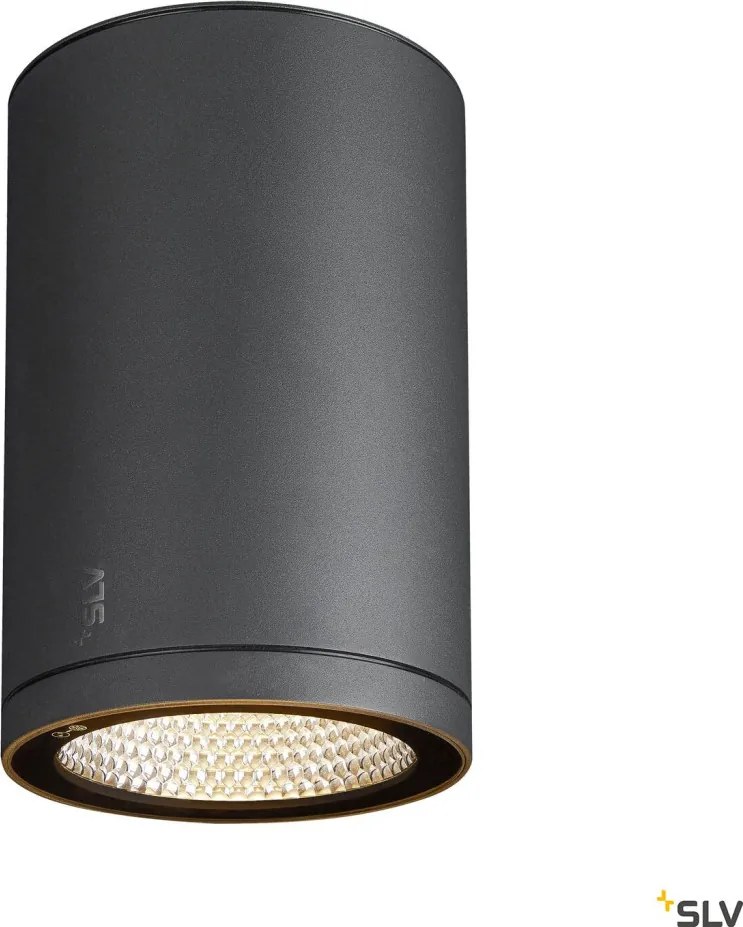 SLV 1003442 ENOLA SQUARE Modern Kültéri Mennyezeti Lámpa Antracit, Átlátszó LED IP65