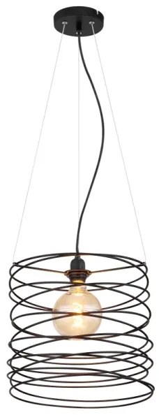 Globo 15640H - TILLY kábelen függesztett függőlámpa 1xE27/60W/230V fekete