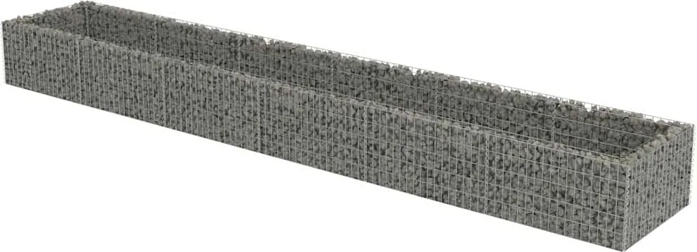 vidaXL horganyzott acél gabion magaságyás 540 x 90 x 50 cm