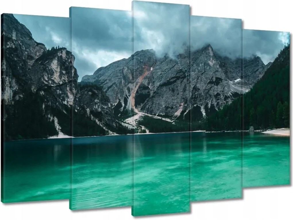 Vászonkép 70x50 Hegyi tó Tájkép