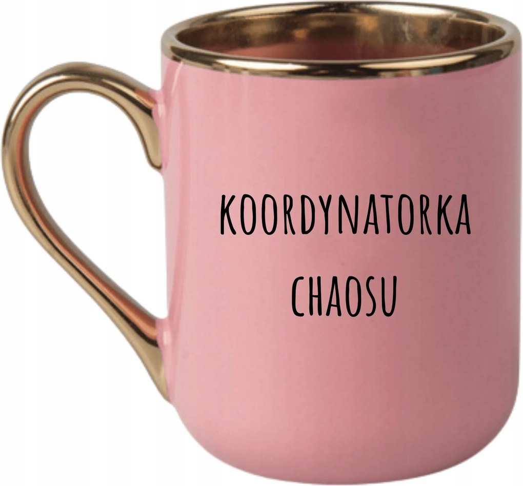 Bögre Elegáns Rózsaszín Arany Rant Vicces Ajándék Káosz Koordinátor