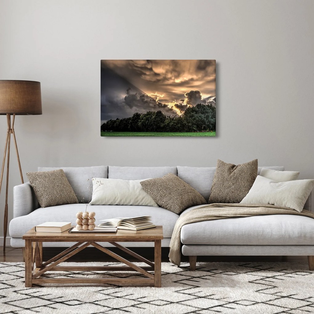 A felhők és az erdő képe (90x60 cm)