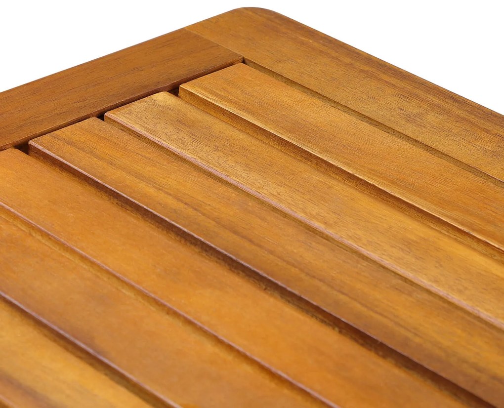 WASHINGTON fa tárolóasztal, 45x45x45cm, barna Casaria