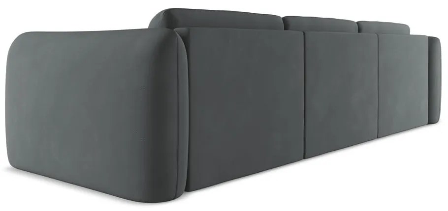 Sötétszürke sarokkanapé (bal oldali) Hoku – Makamii