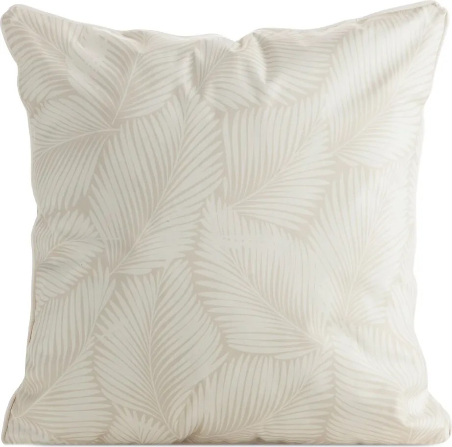 Dekoratív vízálló párnahuzat Garden 45x45 Eurofirany fehér levél mintás