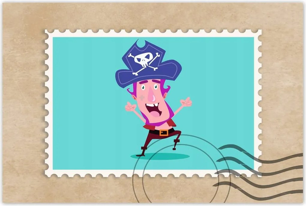 Poszterek 60x40 Vidám kalóz gyerekeknek