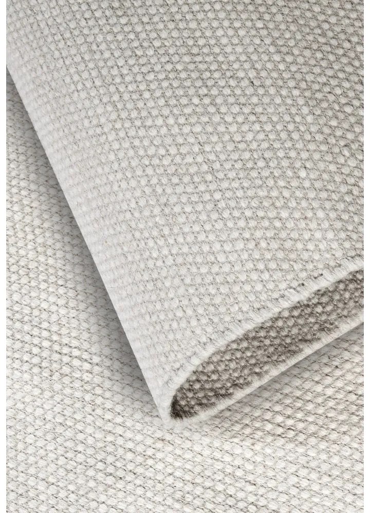 Krémszínű kézi szövésű gyapjúkeverék szőnyeg 80x150 cm Pradesh Natural White – Elle Decoration