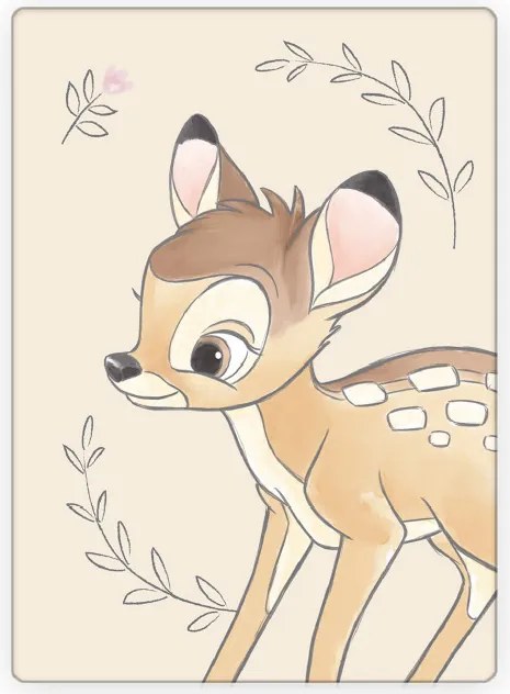 Disney Bambi Beige polár takaró 100x140cm