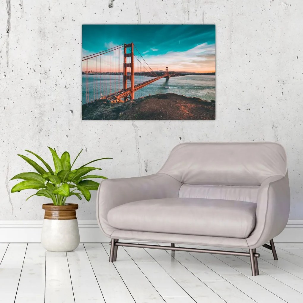 Kép - Golden Gate, San Francisco (70x50 cm)