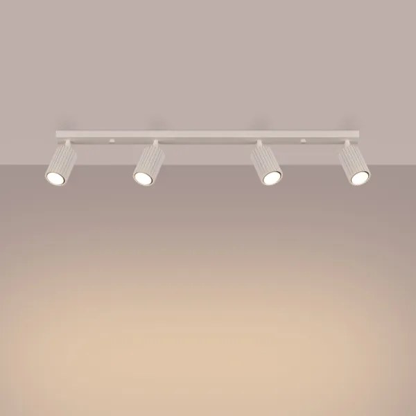 Sollux SL.1603 - Spotlámpa KARBON 4xGU10/10W/230V krémes