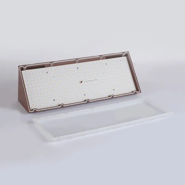 Brilagi - TRIANGLE kültéri LED fali lámpatest 42W/230V barna IP65