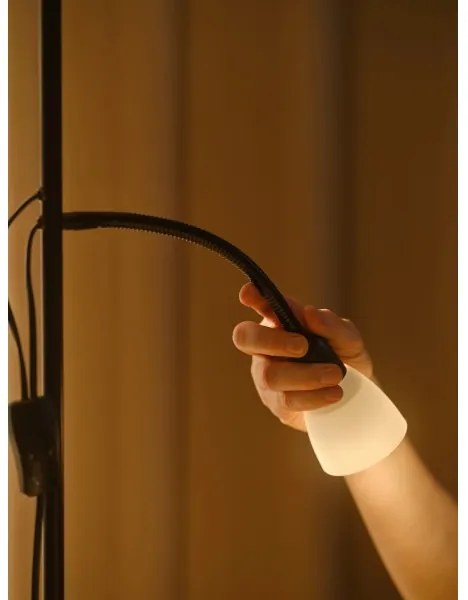 Nordlux - Állólámpa LAURIA 1xE27/40W/230V + 1xE14/15W