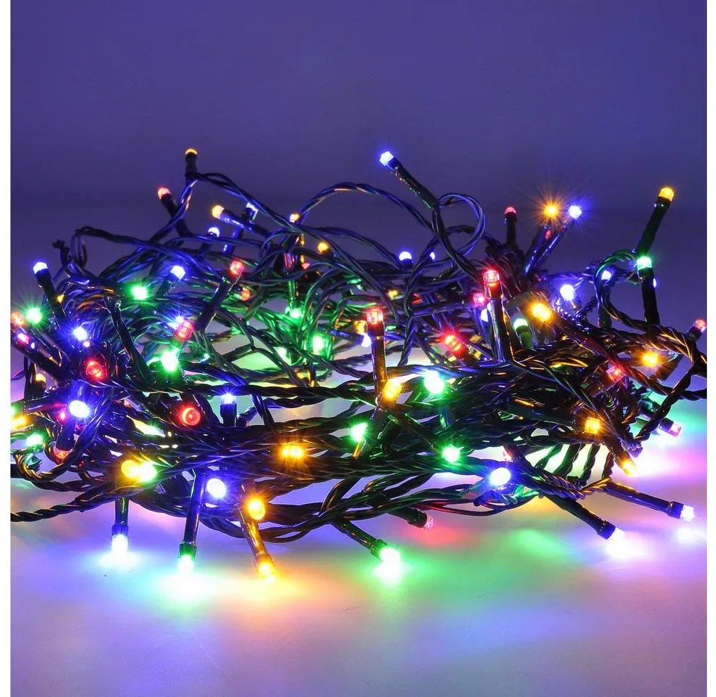 Brilagi kültéri LED karácsonyi fényfüzér 300 LED, 8 funkció, 35 m, IP44, színes