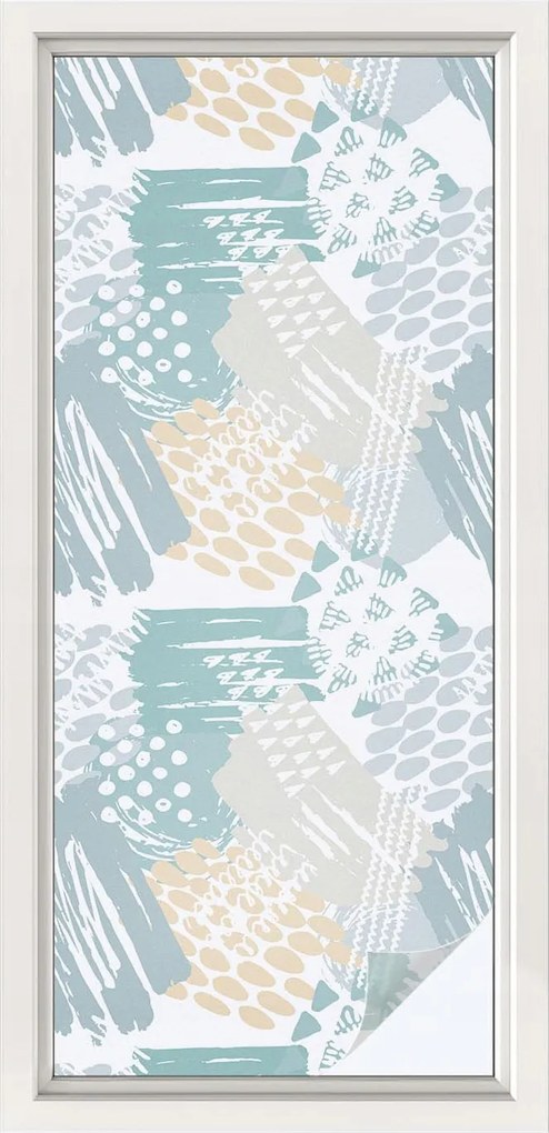 Ablakfólia öntapadós adatvédelem Absztrakt mozaik 50x116