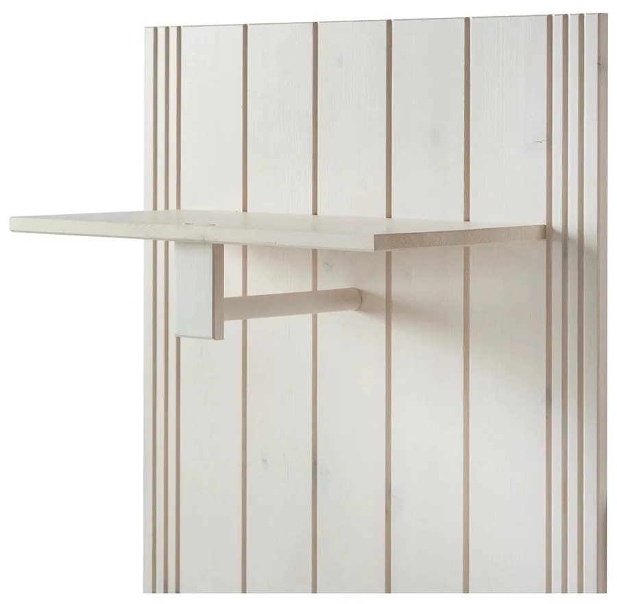 Fehér borovi fenyő előszoba bútor 60x120x25 cm Anita – Støraa