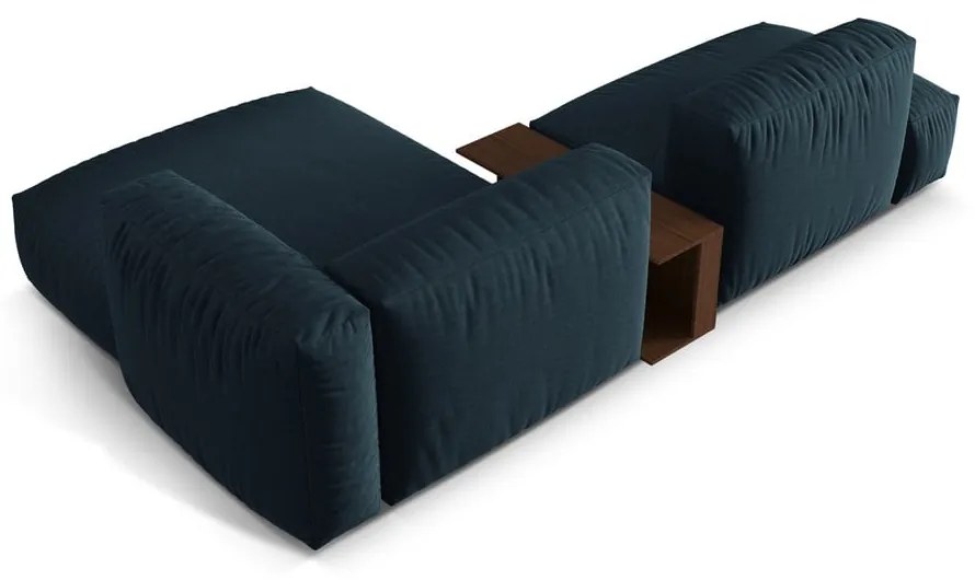 Sötétkék moduláris sarokkanapé (jobb oldali) Martina – Micadoni Home