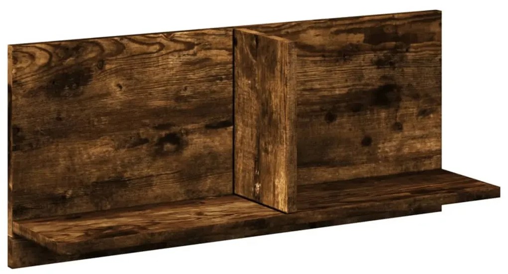 füstös tölgy színű szerelt fa faliszekrény 70 x 16,5 x 30 cm