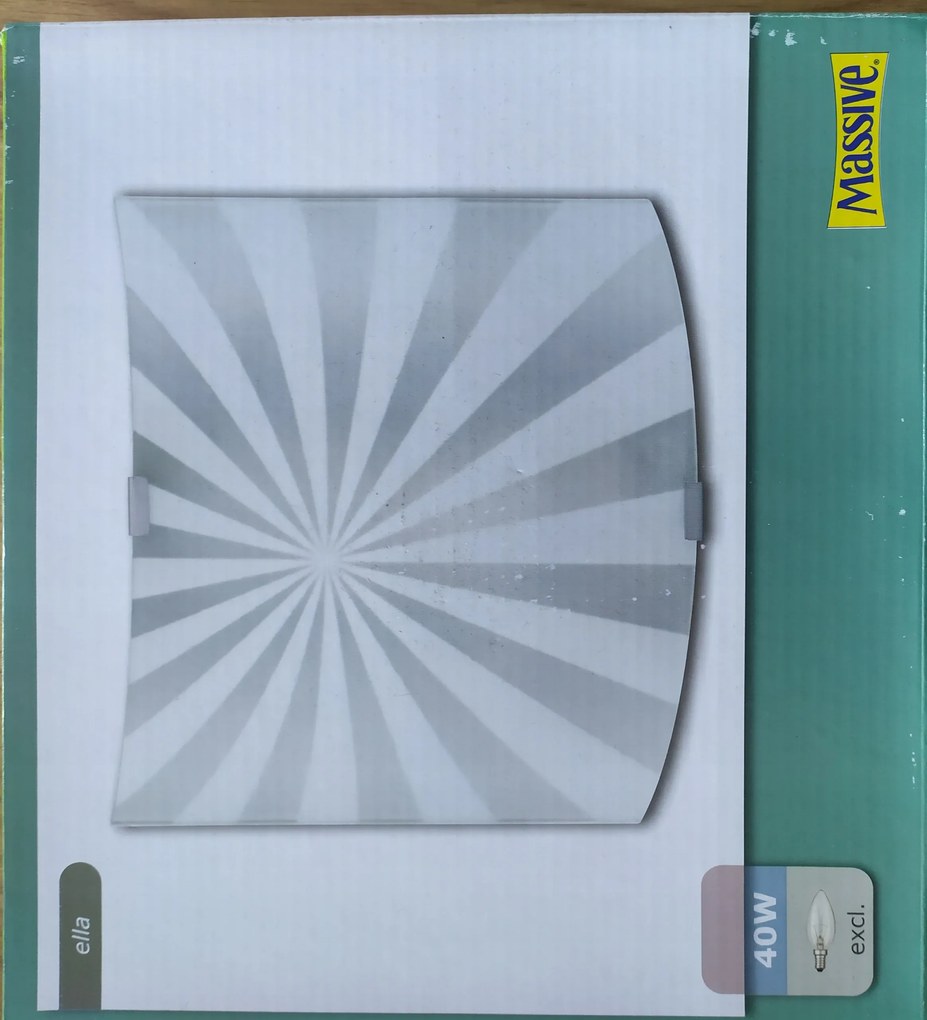 Massive fali lámpa kapcsolóval és előlappal fali lámpa