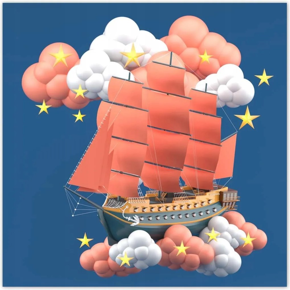 Poszterek 100x100 Léghajó Vitorlák