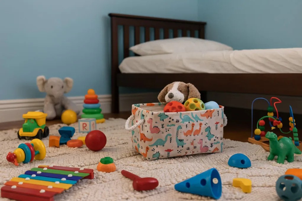 Dínós tároló doboz 22 x 32 x 18 cm - s méret