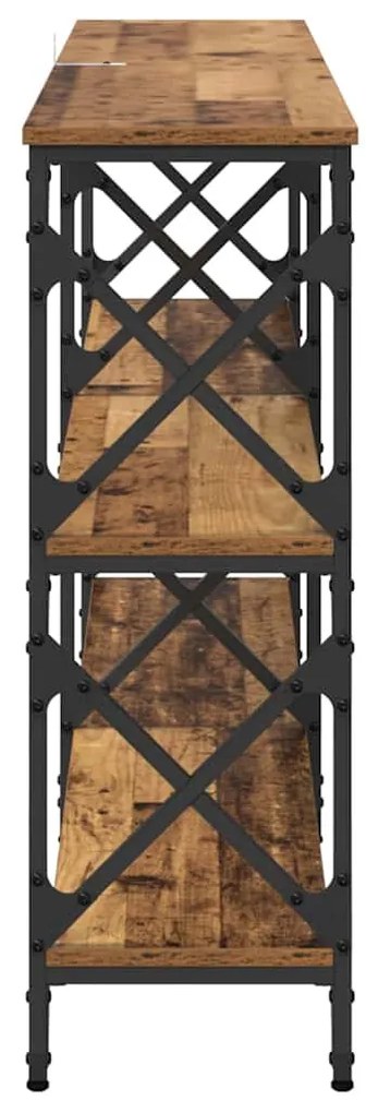 Konzolasztal Régi fa 156 x 28 x 80,5 cm Faanyag