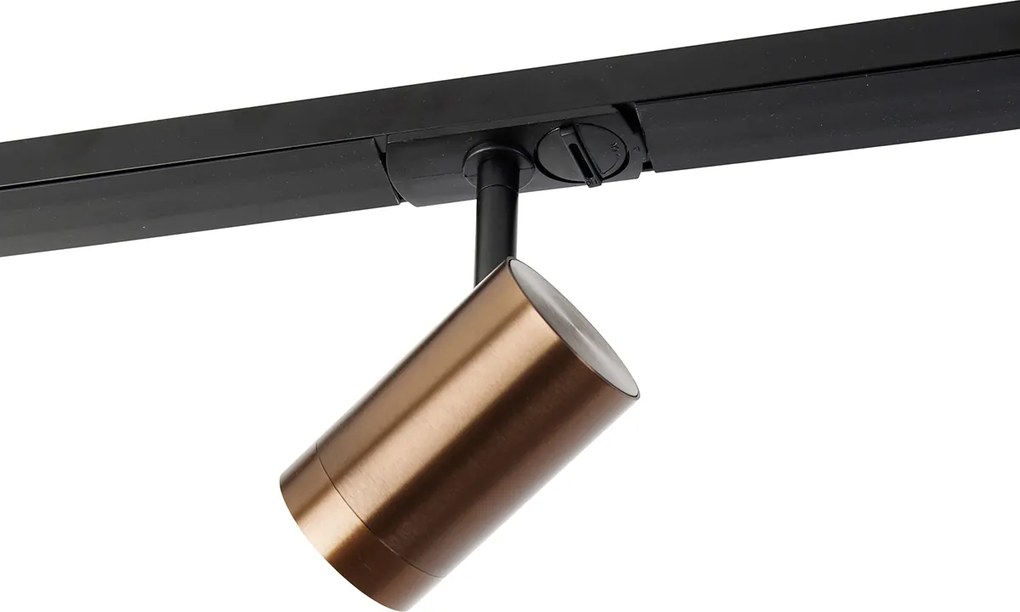 Modern 1 fázisú sínrendszer 4 Wifi GU10 sötét bronz színnel - Jeana
