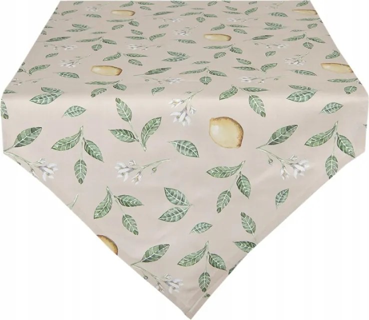 Pamut futófelület Lemons &amp; Leafs 50x160 cm