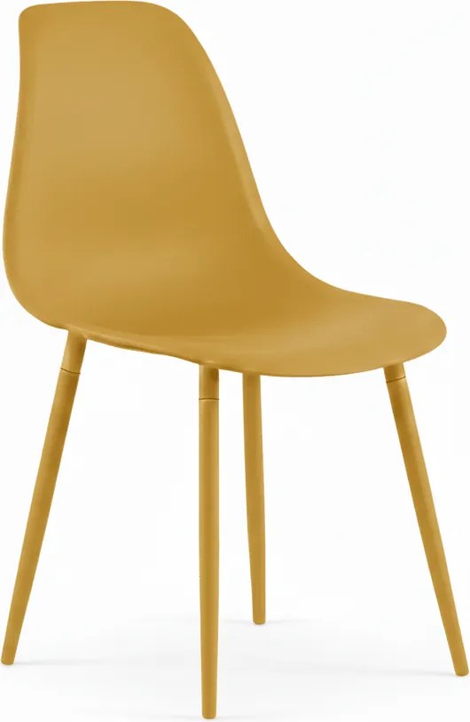 Étkezőszék OSAKA műanyag, mustársárga
