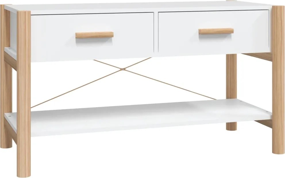 vidaXL fehér szerelt fa TV-szekrény 82x38x45 cm