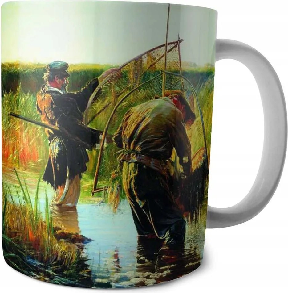 Horgász bögre a vízben Leon Wyczółkowski