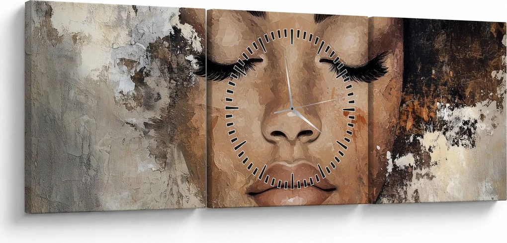 Kép - Női portré (órával) (90x30 cm)