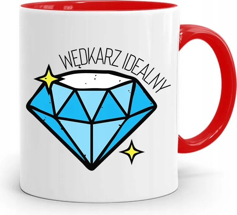 Piros Horgász Bögre Horgász Tökéletes Ajándék fényképes nyomtatással