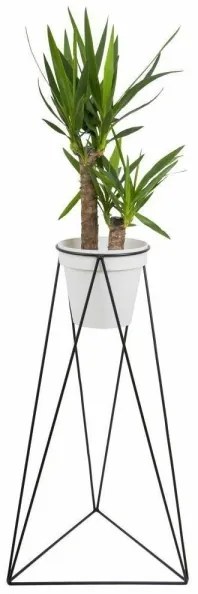 TRIANGL virágtartó állvány 90x50 cm fekete