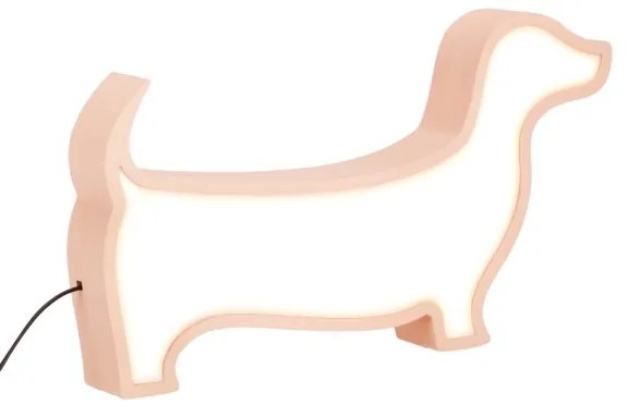 LED gyerekasztali lámpa DOG LED/12W/230V rózsaszín