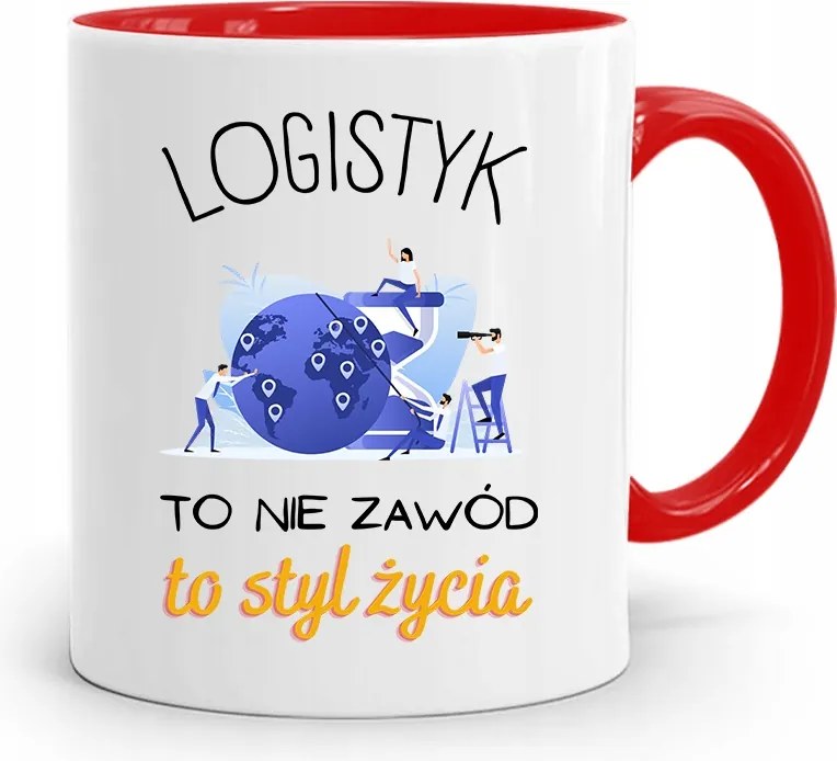 Logisztikai Bögre Piros Születésnapi Ajándék fényképes nyomtatással