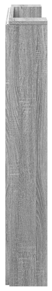 Fejtámla polcokkal Szürke Sonoma 120 x 16,5 x 103,5 cm Faanyag
