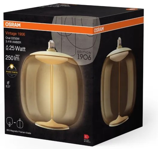 LED Izzó VINTAGE FILAMENT E27/3,4W/230V 2700K - Osram