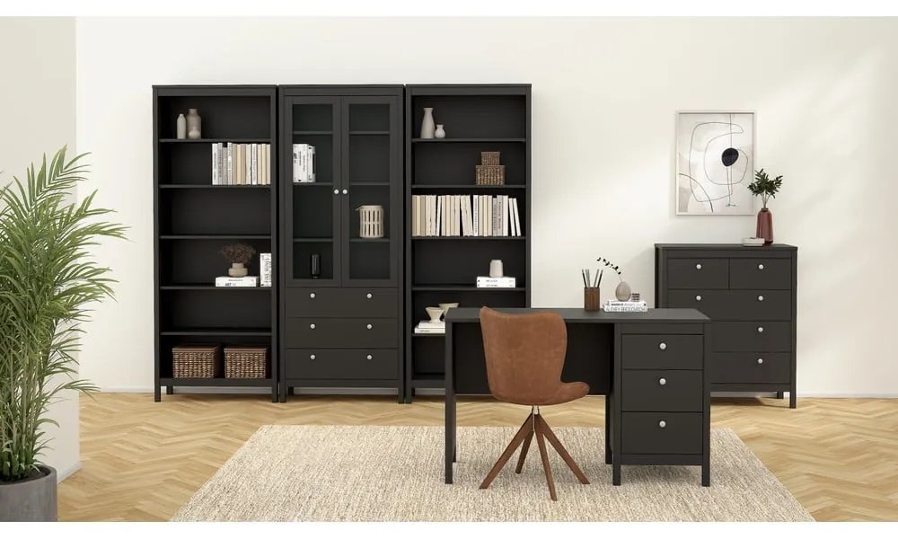 Fekete magas komód 82x99 cm Madrid – Tvilum