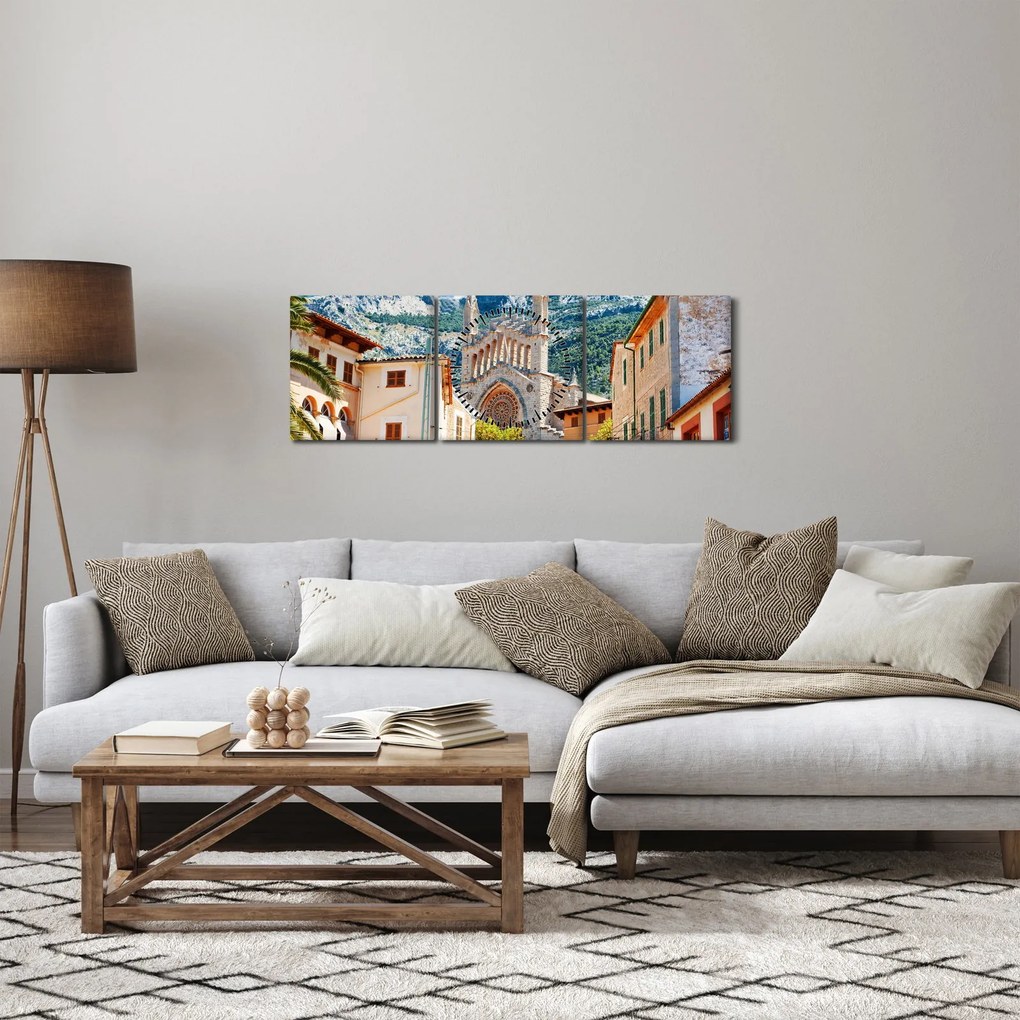 Kép - Sóller, Mallorca (órával) (90x30 cm)