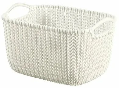 Curver Knit tároló kosár 8 l, krém, 8 l