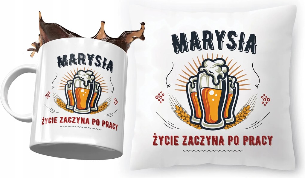 Marika párna ajándék bögre szett fényképes nyomtatással