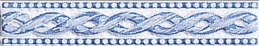 Fineza Ricordi Bordűr bleu 4x20 cm fényes RICLIFIB