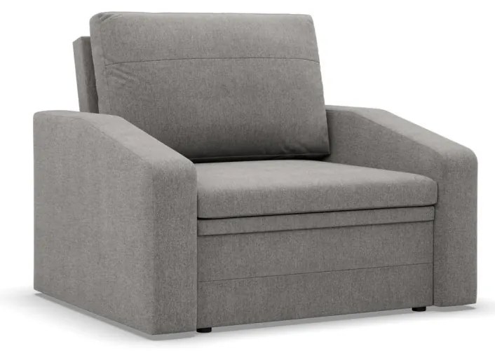 Vertico fekvőfotel, 80 cm széles, fonott, szürke