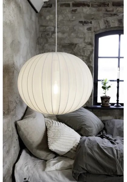 Markslöjd 108792 - Csillár zsinóron FORENCE 1xE27/40W/230V átm. 50 cm fehér