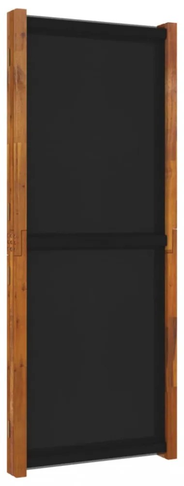 fekete 3 paneles térelválasztó 210 x 180 cm