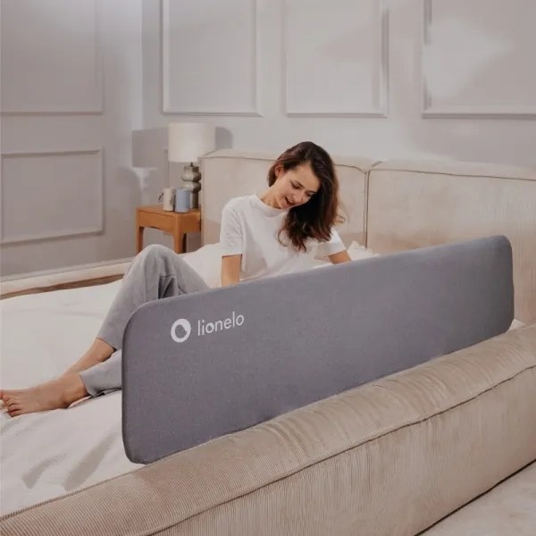 Lionelo - Biztonsági ágykorlát LORA XL sötétszürke